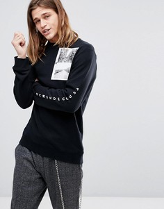 Свитшот с фотопринтом на спине DC Shoes - Черный