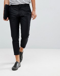 Черные укороченные брюки Selected Homme - Черный
