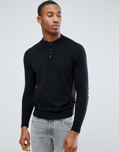 Вязаное поло Jack &amp; Jones Premium - Черный