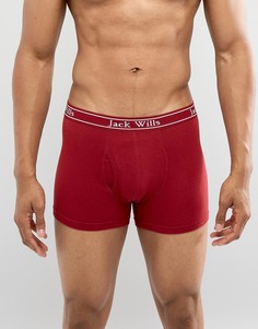 Бордовые однотонные боксеры-брифы Jack Wills - Красный