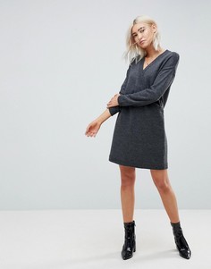 Платье с запахом ASOS - Серый