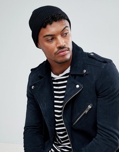 Черная шапка-бини в рыбацком стиле Burton Menswear - Черный
