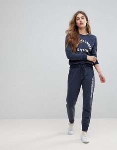 Суженные книзу облегающие джоггеры Abercrombie &amp; Fitch - Темно-синий