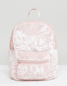 Рюкзак из мятого бархата Hollister - Розовый