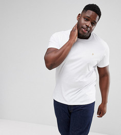 Белая узкая футболка Farah PLUS Farris - Белый