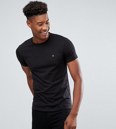 Черная футболка узкого кроя Farah TALL Farris - Черный