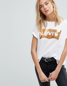 Футболка с логотипом металлик Levis - Белый Levis®