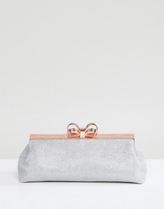 Клатч с блестками Ted Baker - Серебряный
