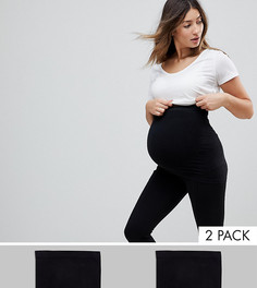 Набор из 2 поддерживающих поясов для беременных Mamalicious - Черный Mama.Licious