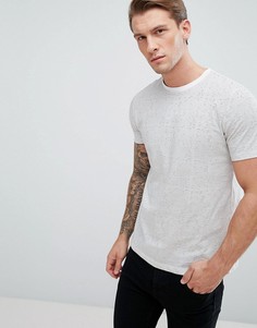Белая футболка в полоску New Look - Белый