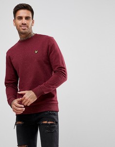 Бордовый свитшот в крапинку Lyle &amp; Scott - Красный