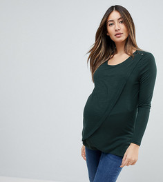 Топ с запахом для кормящих мам New Look Maternity - Зеленый