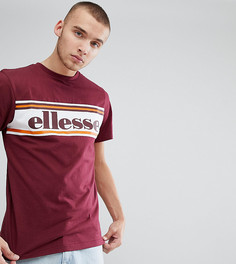 Бордовая футболка с логотипом Ellesse - Красный