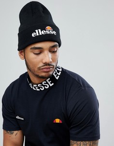 Черная шапка-бини с логотипом Ellesse - Черный