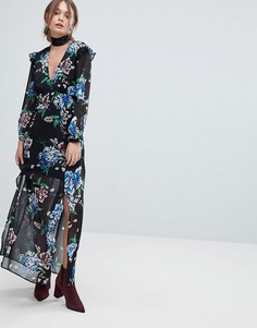 Платье с цветочным принтом Miss Selfridge - Мульти