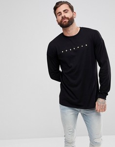 Оверсайз-лонгслив с принтом Bossman ASOS - Черный