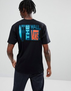 Черная футболка с принтом на спине Vans Circa 66 VA36UDBLK - Черный