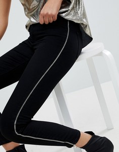 Джинсы скинни с молниями River Island - Черный