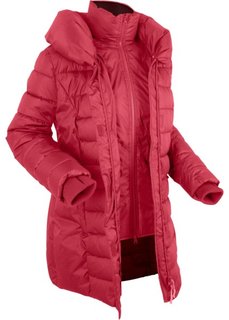 Стеганая куртка, имитация 2 в 1 (темно-красный) Bonprix
