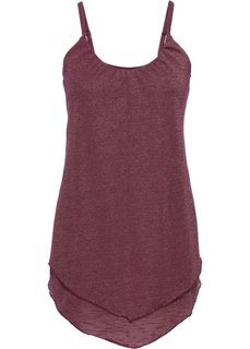 Топ асимметричного покроя (ягодный/золотистый) Bonprix