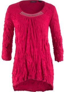 Трикотажная туника с рукавом 3/4 (красный) Bonprix