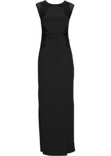 Вечернее платье с кружевной аппликацией (черный) Bonprix