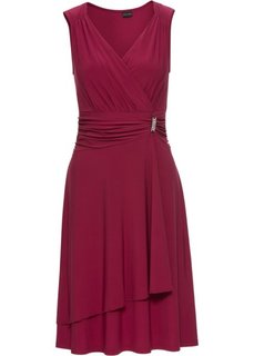 Платье с аппликацией (темно-красный) Bonprix