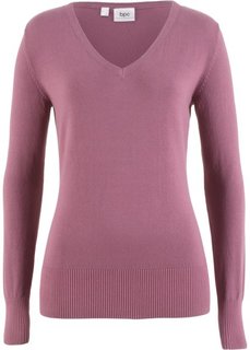 Пуловер тонкой вязки (матовый ягодный) Bonprix