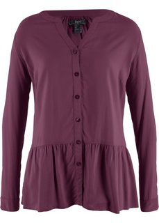 Блузка с баской (цвет бузины) Bonprix