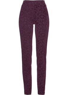 Трикотажные брюки с бархатным принтом (цвет бузины) Bonprix
