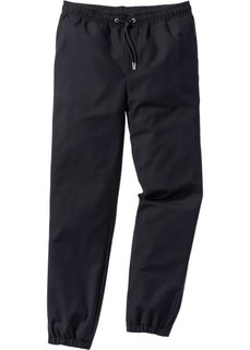 Брюки Slim Fit без застежки (черный) Bonprix