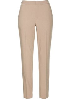 Брюки с эластичным поясом (верблюжий меланж) Bonprix