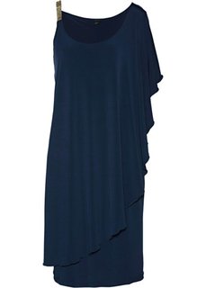Вечернее платье с воланом (темно-синий) Bonprix