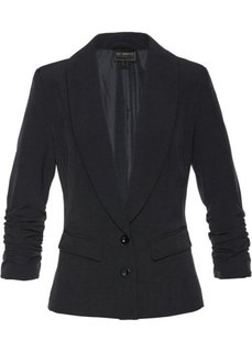 Пиджак с драпированными рукавами (черный) Bonprix