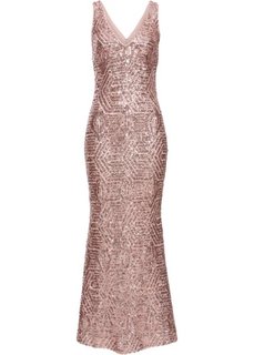 Платье с пайетками (розовый кварц) Bonprix