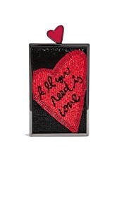 alice + olivia Sophia All You Need Is Love North / South Clutch