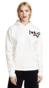 Michaela Buerger I Love My Dog Hooded Sweatshirt