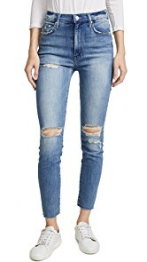 MOTHER Swooner Ankle Fray Jeans