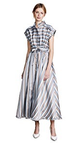 Rossella Jardini Striped Midi Dress