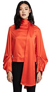 Solace London Reina Lace Up Back Top