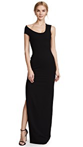 Solace London One Shoulder Crepe Dress