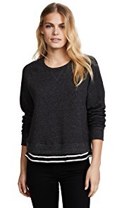 SUNDRY Layered Sweatshirt