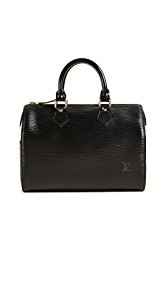 What Goes Around Comes Around Louis Vuitton Black Epi Speedy 25 Bag (Previously Owned)