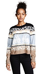 Wildfox Bunny Fair Isle Sweater