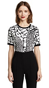 Yigal Azrouel Leopard Printed Tee