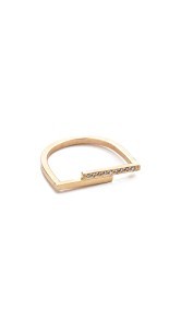 Zoe Chicco Staggered Flat Bar Ring