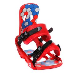 Крепления для сноуборда Santa Cruz Sigma Hexflower Red