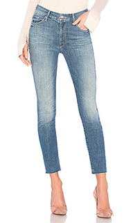 Узкие джинсы high waisted looker ankle fray - MOTHER