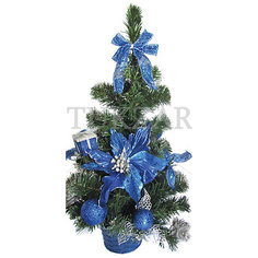 Елка декоративная с синими украшениями, 50 см Tukzar