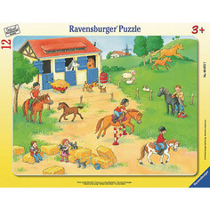 Пазл «Выходные на конюшне»   12шт Ravensburger